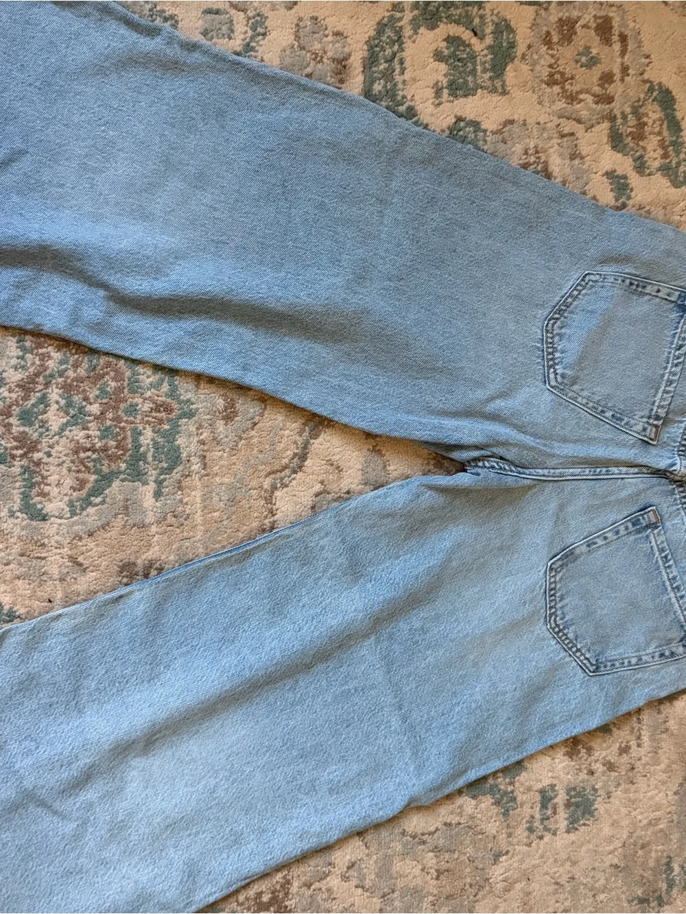 NWT GAP KIDS Pull-On Wide Leg Jeans XL Light Wash Distressed